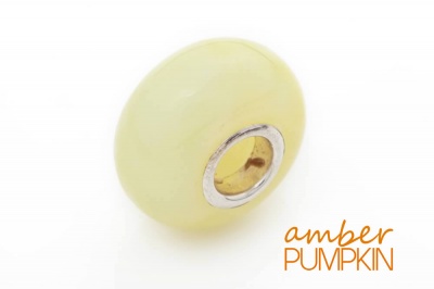 Milky Amber Charm Bead